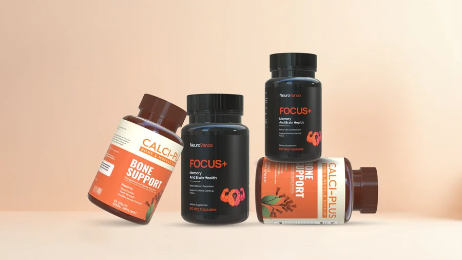 Focus+ supplement bottles